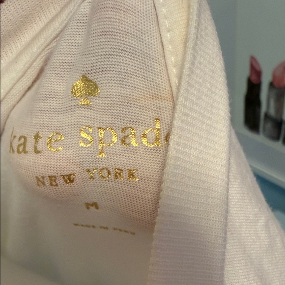 Kate Spade White Tee with Bold Red Text ‘Eat Your Heart Out’ - Picture 2 of 2